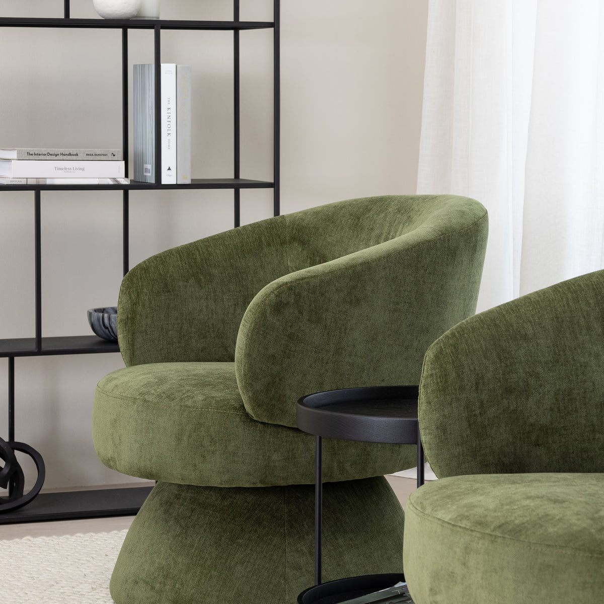 Gwen Swivel Chair - Moss