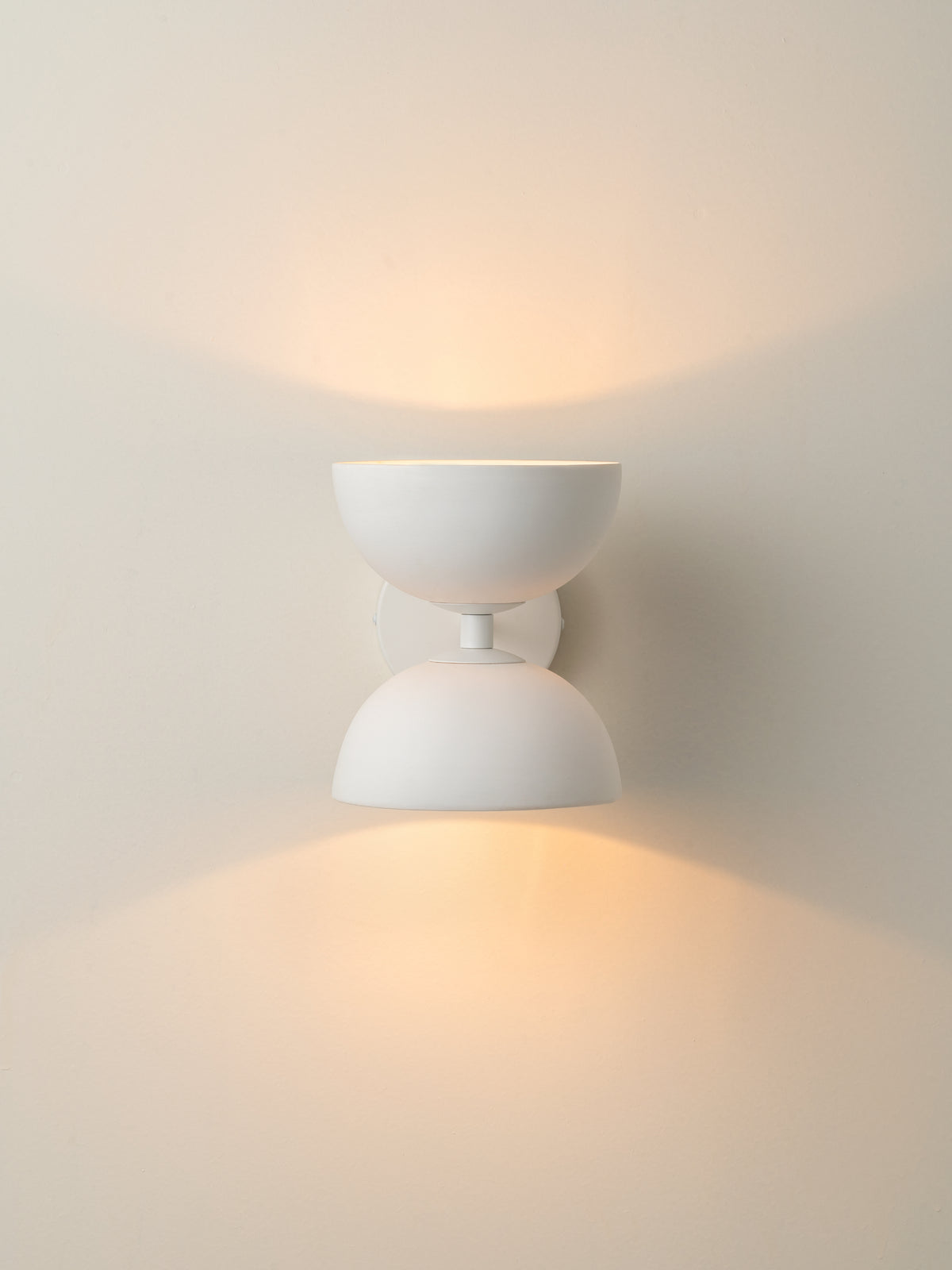 Ruzo - 2 Light Porcelain White Wall Light