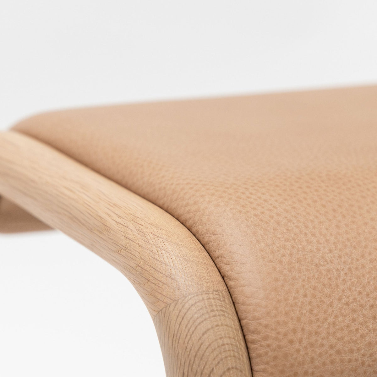 Aha Counter Stool - Blonde Oak & Canyon Leather - Bar & Counter Stools Natadora Loom Collection Dubai