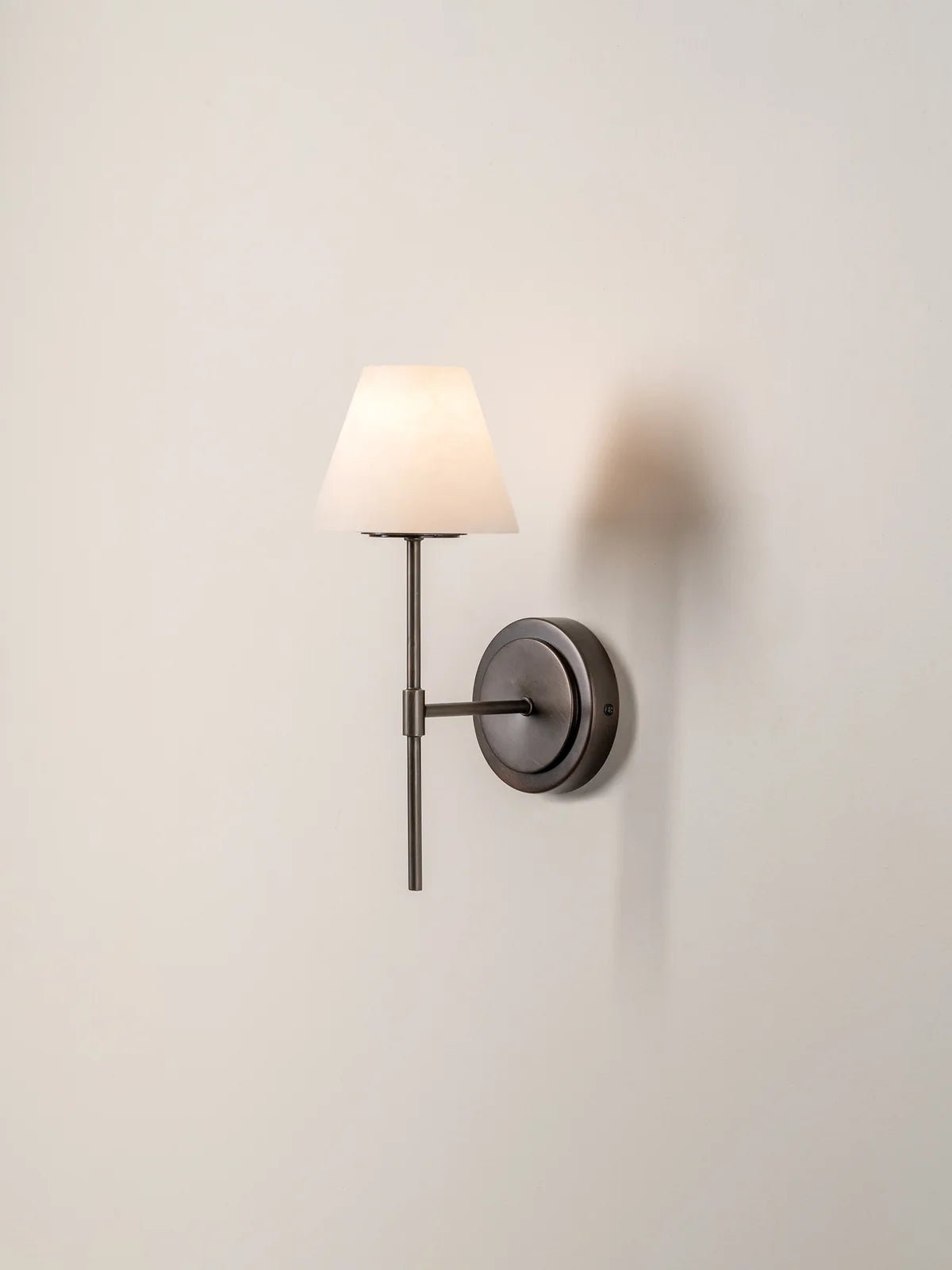 Alba - 1 Light Alabaster And Bronze Wall Light - Wall Lights Lights&Lamps Loom Collection Dubai