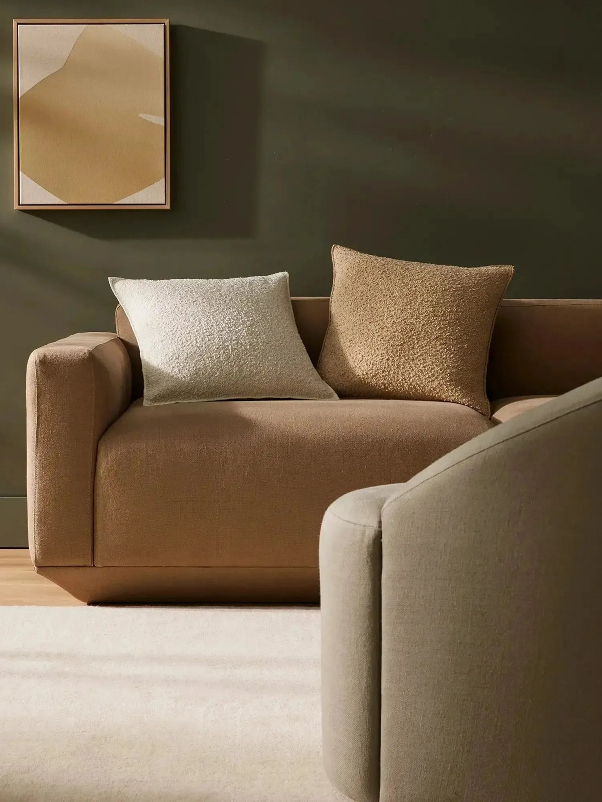 Alberto Boucle 50Cm Cushion - Nougat