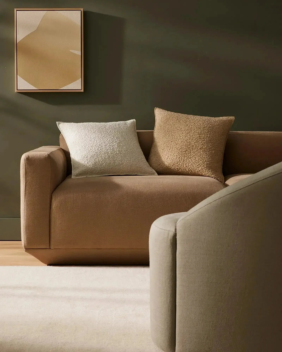 Alberto Boucle 50Cm Cushion - Nougat