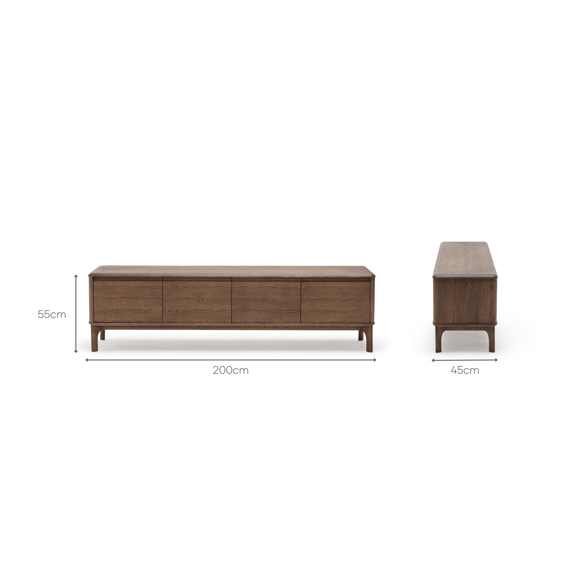 Alura TV Cupboard - Latte Oak - TV and Entertainment Units Loom Collection Loom Collection Dubai