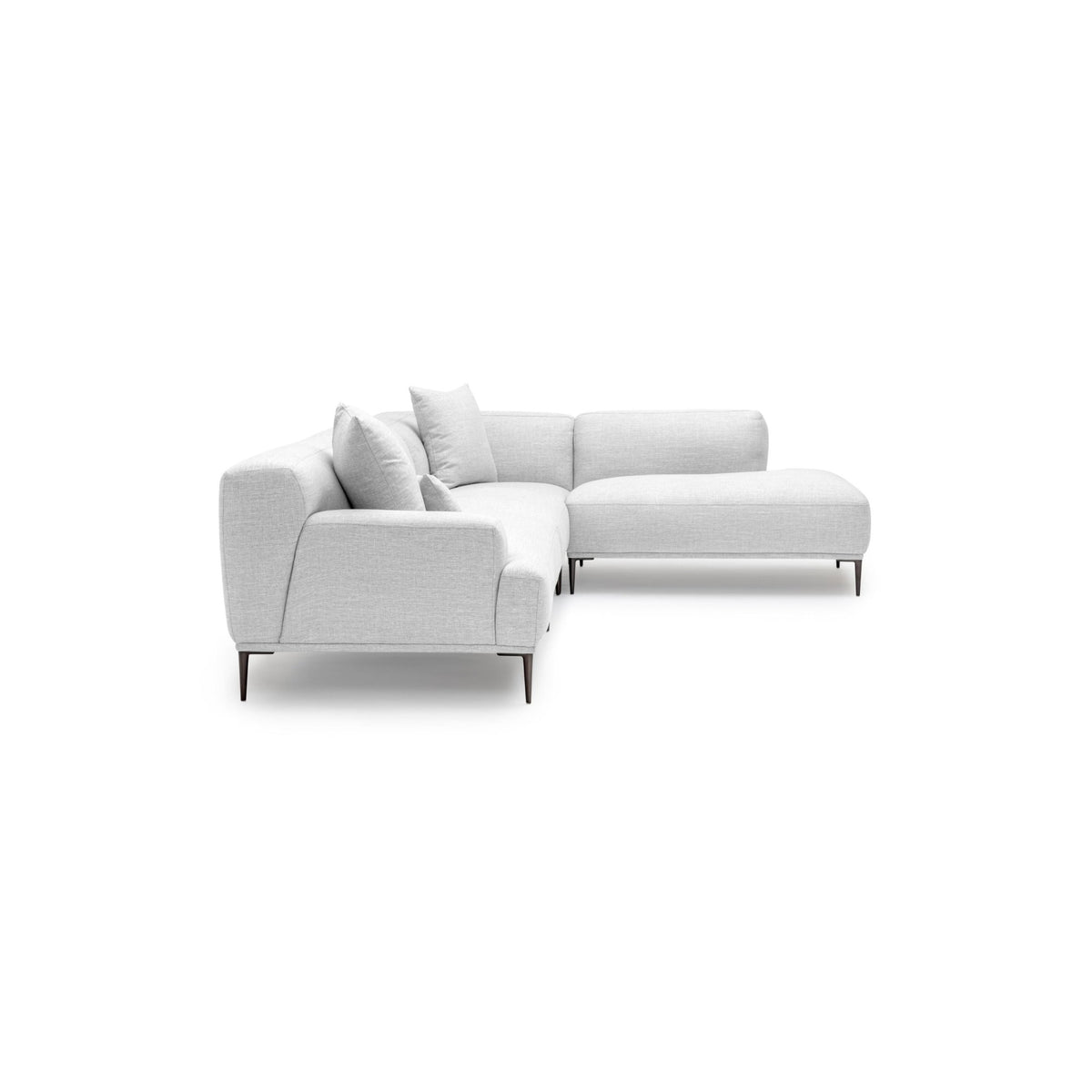 Amelia Corner Sofa - Silver - Sectional Sofas Loom Collection Loom Collection Dubai