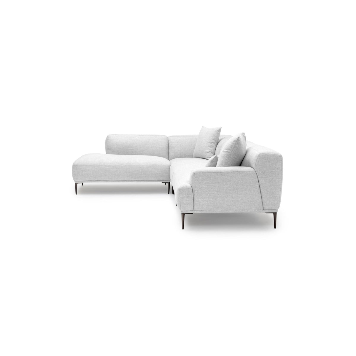 Amelia Corner Sofa - Silver - Sectional Sofas Loom Collection Loom Collection Dubai