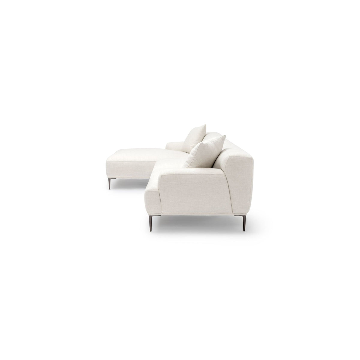 Amelia Extra Large L - Shaped Sofa - Canvas White - Sectional Sofas Loom Collection Loom Collection Dubai