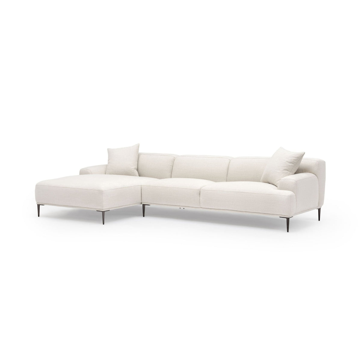 Amelia Extra Large L - Shaped Sofa - Canvas White - Sectional Sofas Loom Collection Loom Collection Dubai