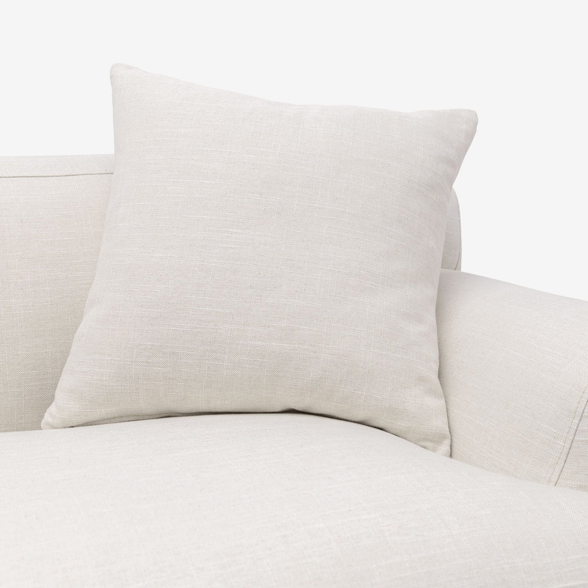 Amelia L - Shaped Sofa - Canvas White - Sectional Sofas Loom Collection Loom Collection Dubai