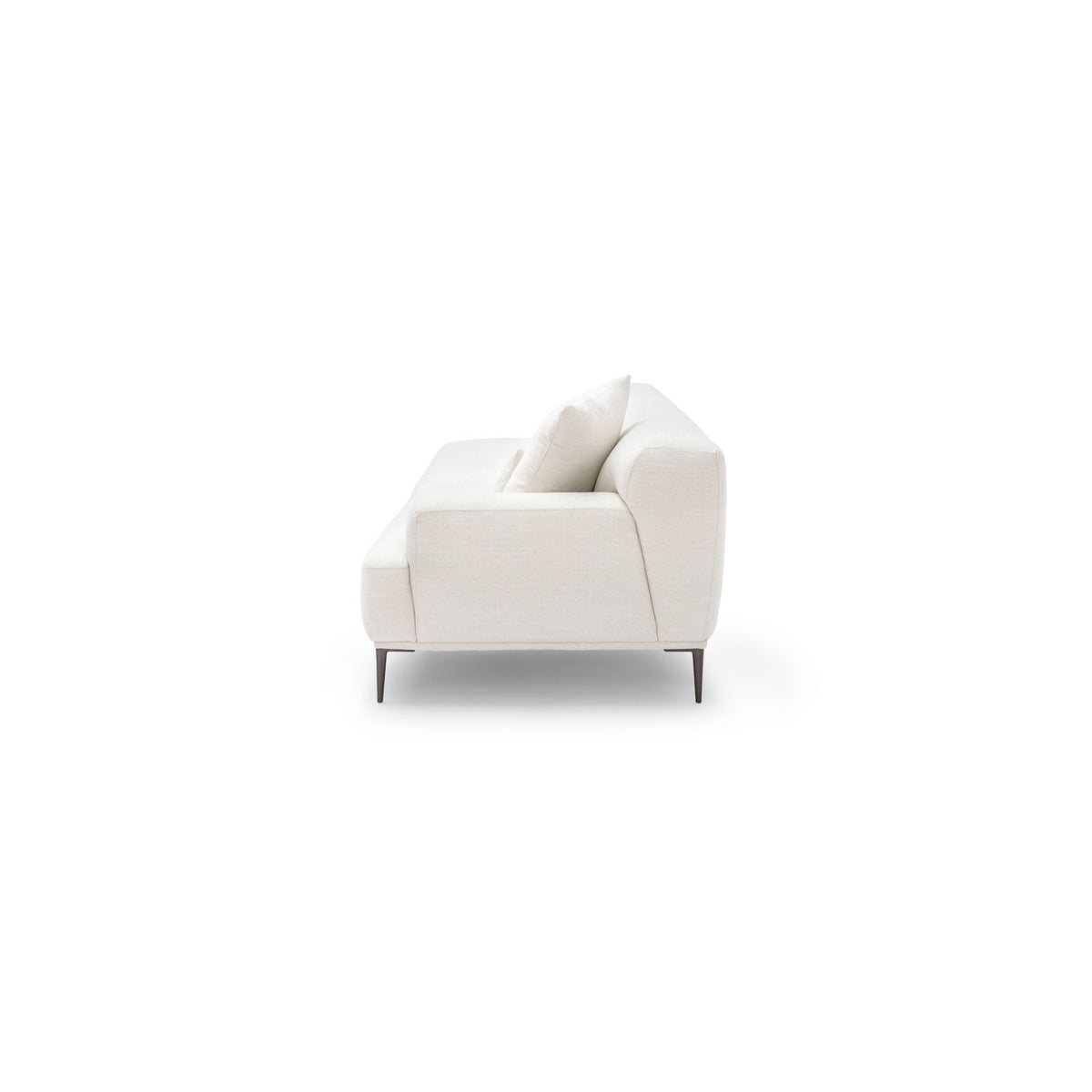Amelia Open End Sofa - Canvas White - Sectional Sofas Loom Collection Loom Collection Dubai