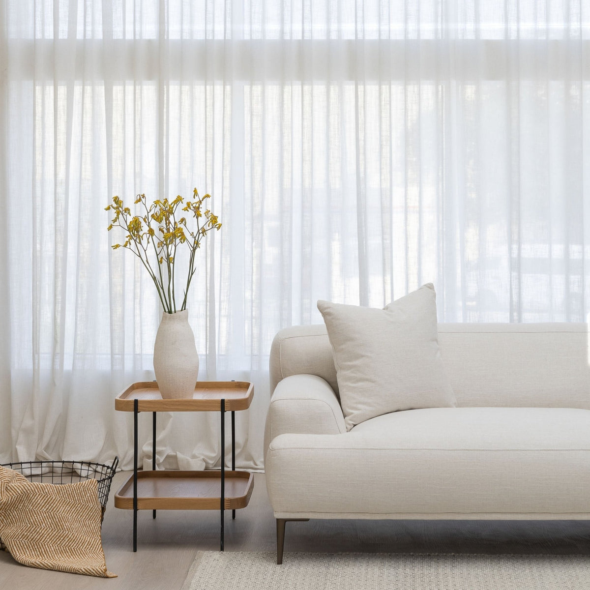 Amelia Sofa - Canvas White - Sectional Sofas Loom Collection Loom Collection Dubai