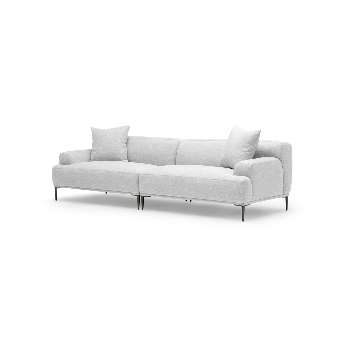 Amelia Sofa - Silver - Sectional Sofas Loom Collection Loom Collection Dubai