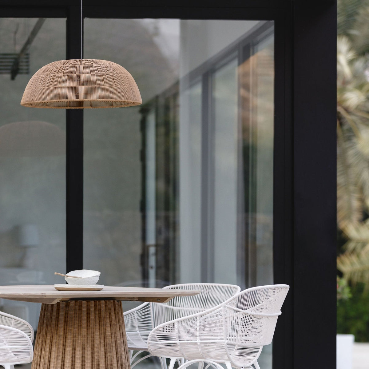 Anja Pendant Lamp - Natural - Ceiling Lights Loom Collection Loom Collection Dubai