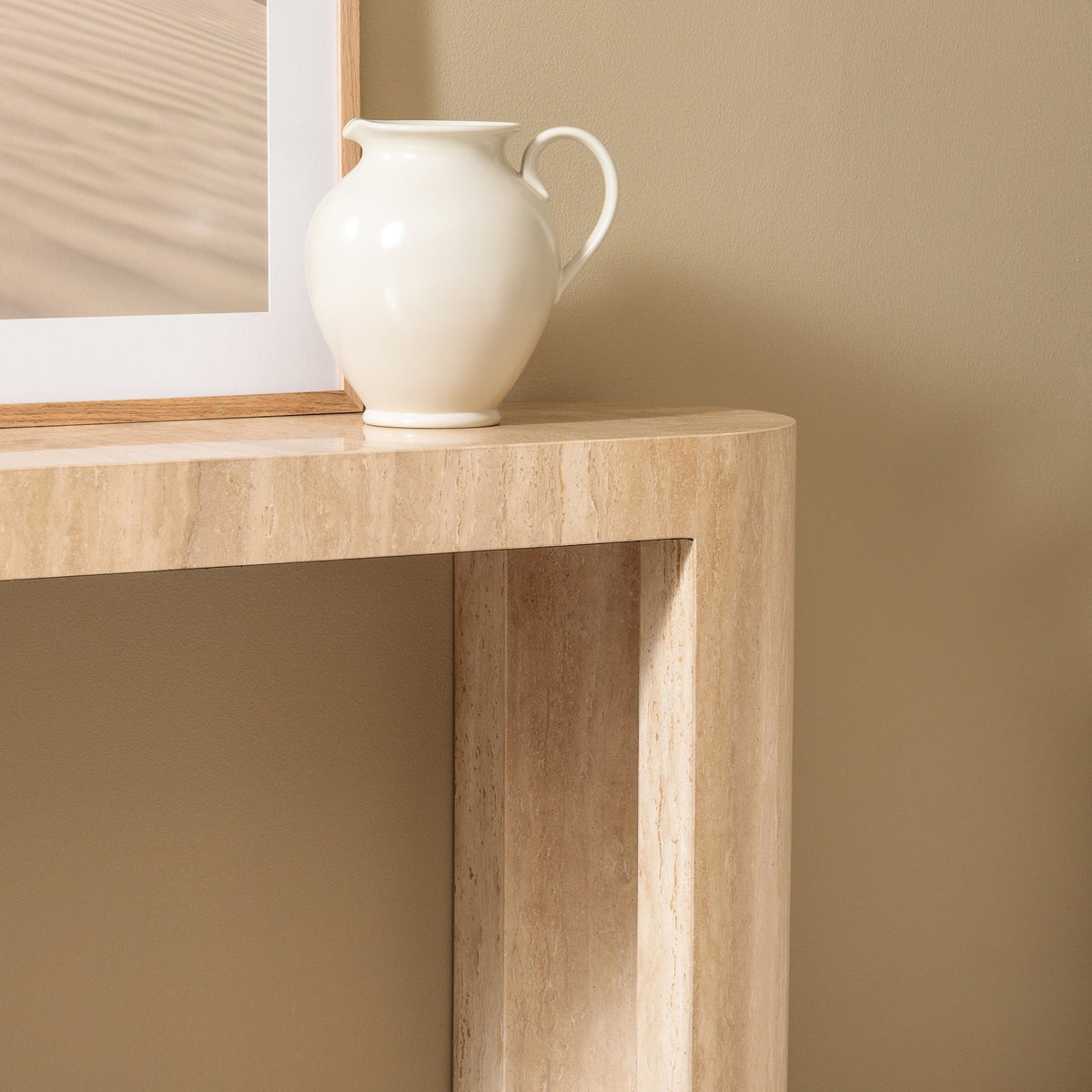 Arno Console Table - Travertine