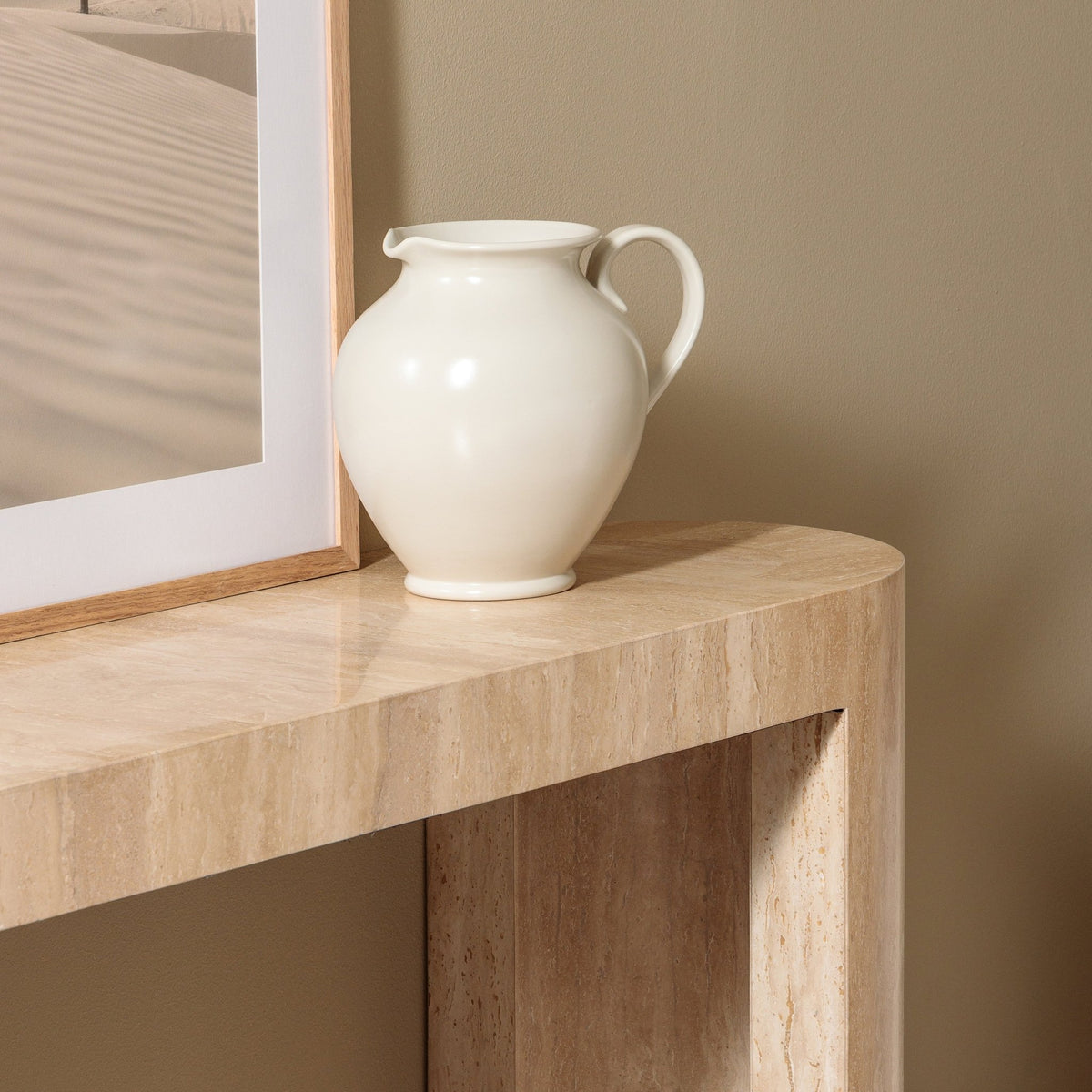 Arno Console Table - Travertine