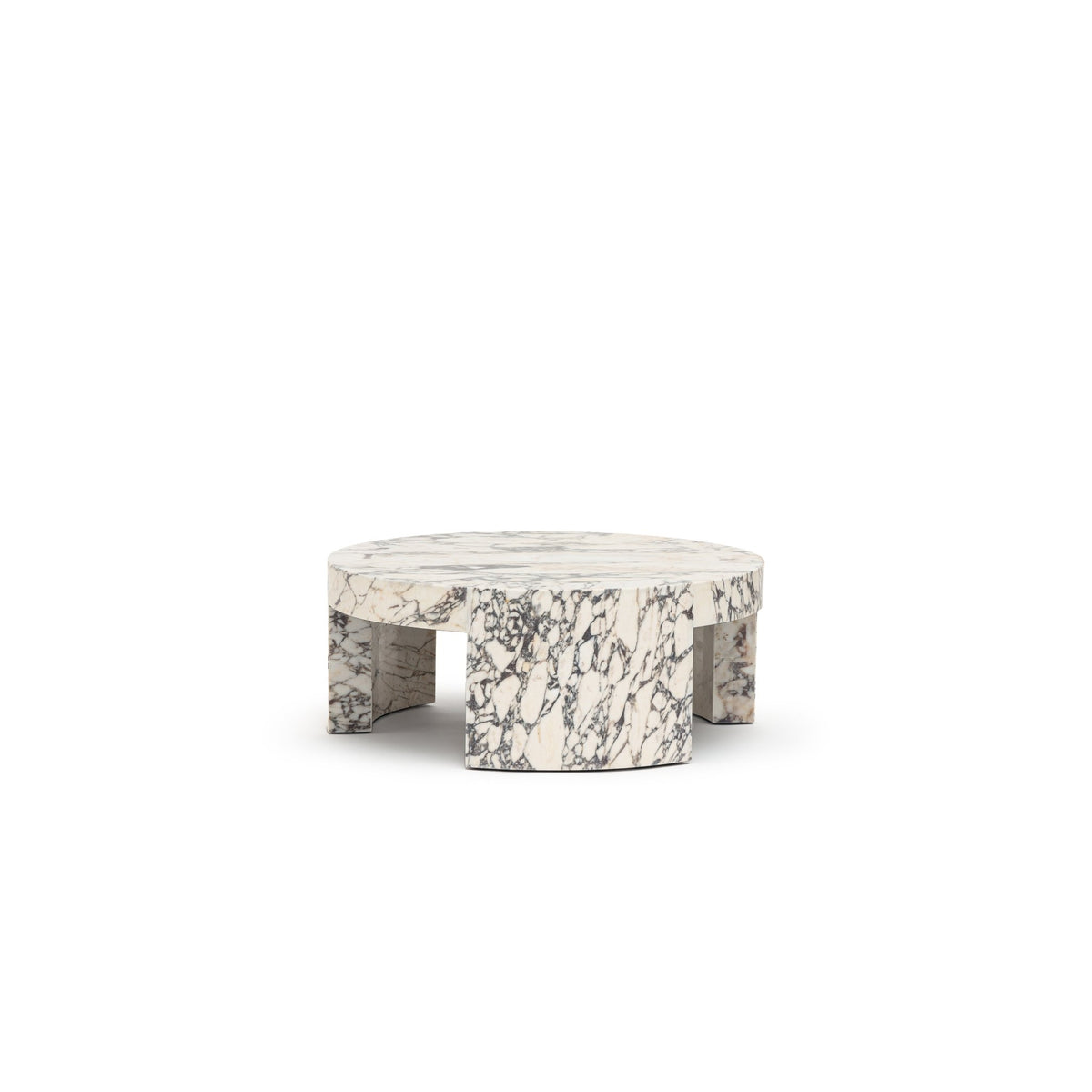 Arno Round Coffee Table - Calacatta Viola - Coffee Tables Loom Collection Loom Collection Dubai