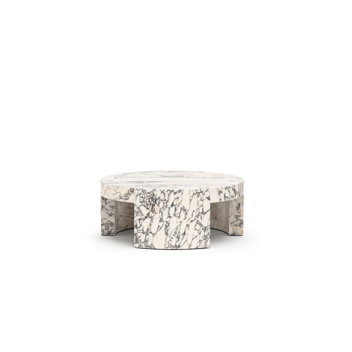 Arno Round Coffee Table - Calacatta Viola - Coffee Tables Loom Collection Loom Collection Dubai