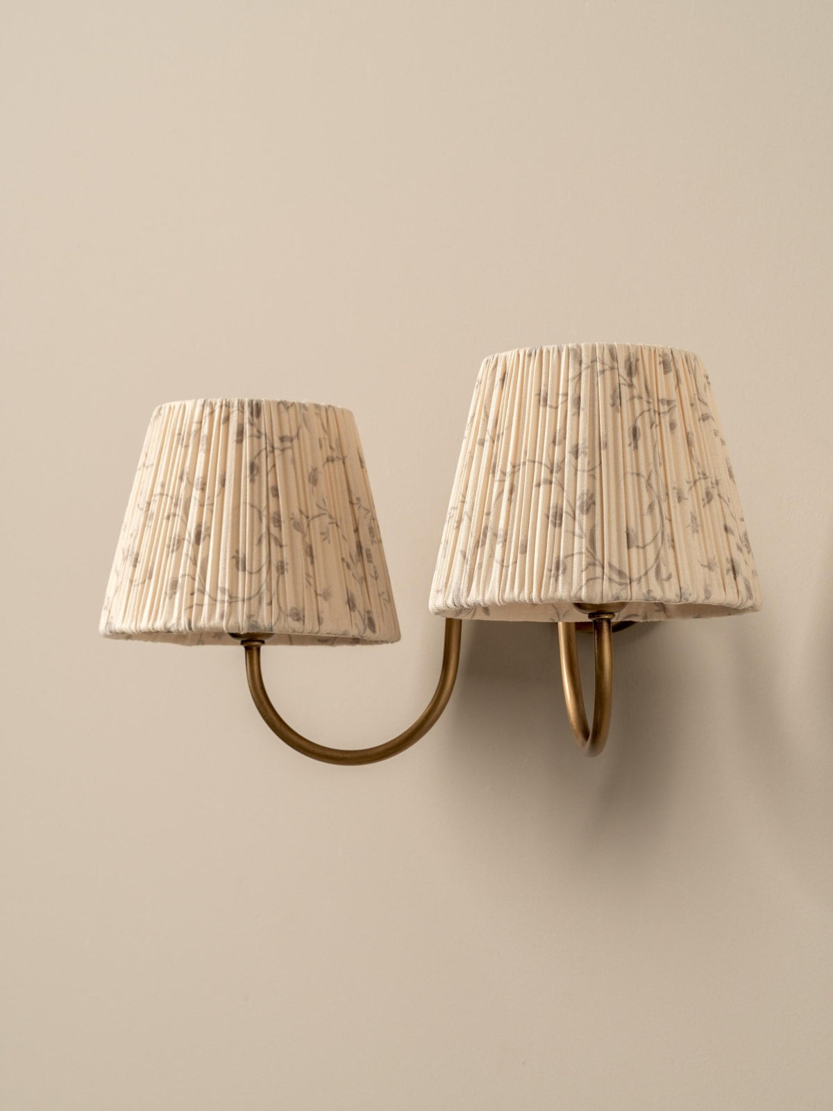 Ashbury Double Aged Brass Wall Light - Lights&Lamps Loom Collection Dubai