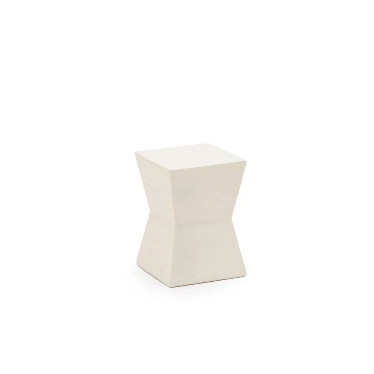 Atrium Stool - Cemento White - Side Tables Loom Collection Loom Collection Dubai