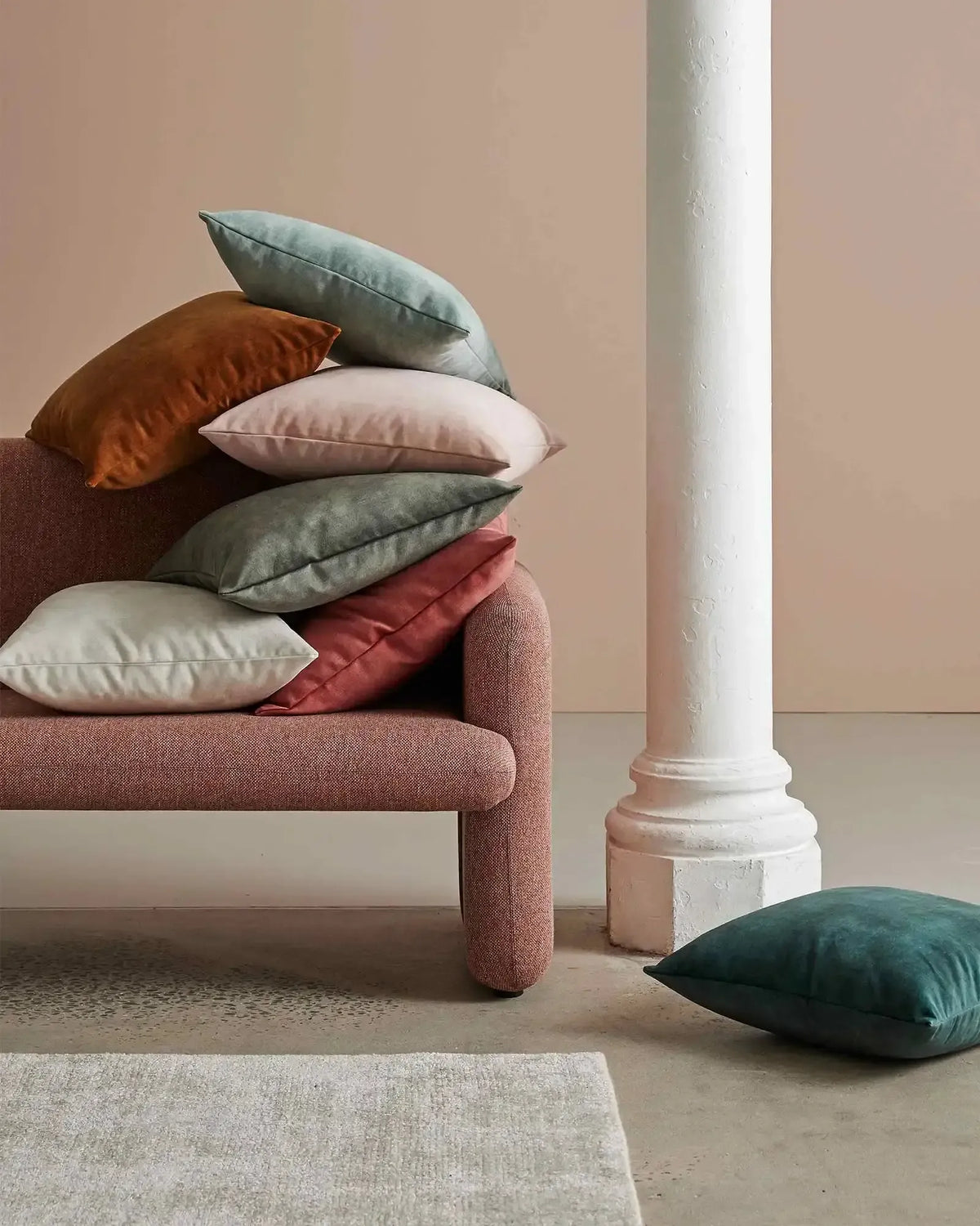 Ava 50Cm Cushion - Emerald
