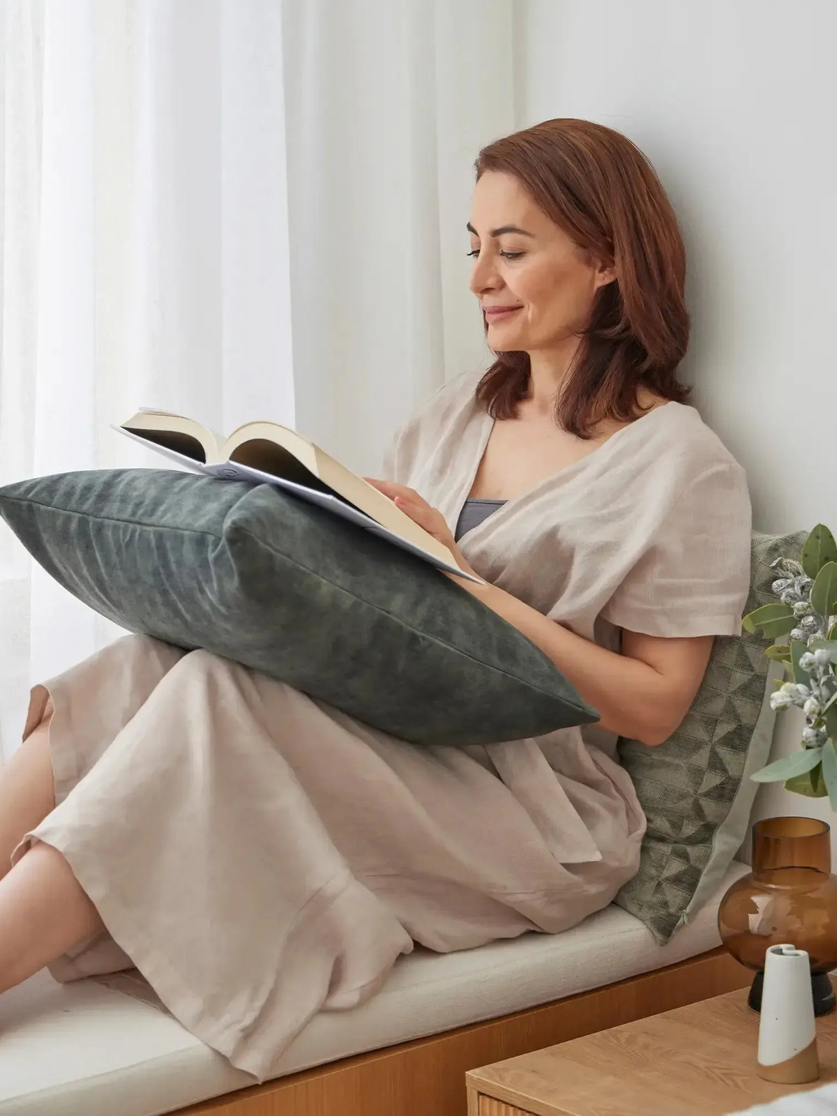 Ava 50Cm Cushion - Jade