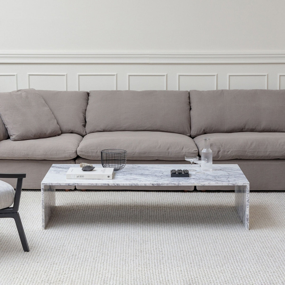 Avalon Coffee Table - New York Marble - Coffee Tables Loom Collection Loom Collection Dubai