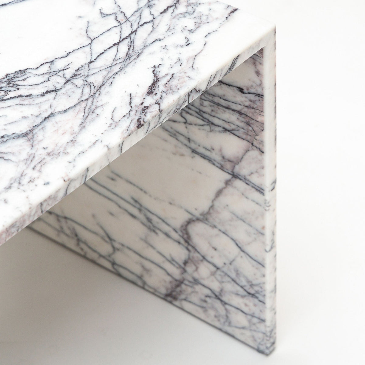 Avalon Side Table - New York Marble - Side Tables Loom Collection Loom Collection Dubai