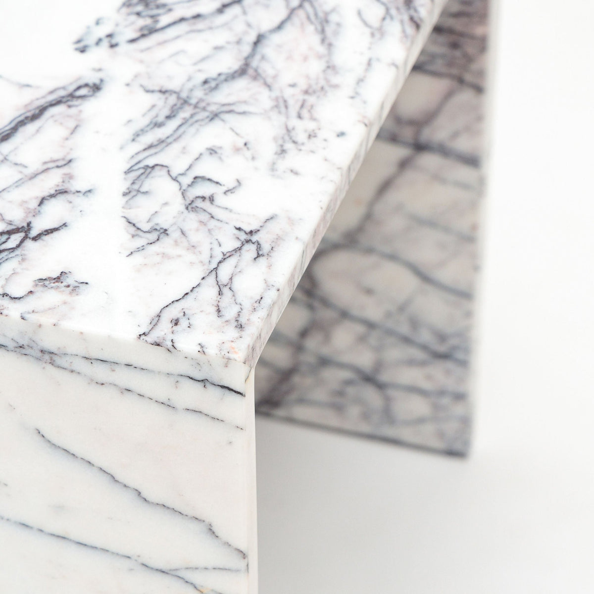 Avalon Side Table - New York Marble - Side Tables Loom Collection Loom Collection Dubai