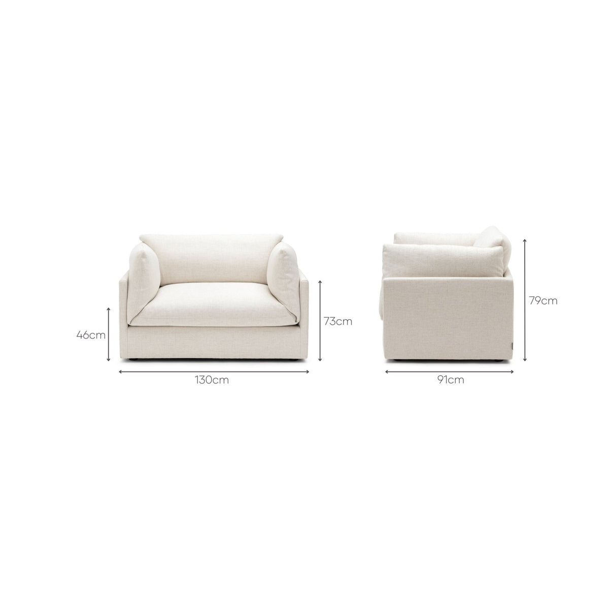 Avery Armchair - Sand - Accent Chairs Loom Collection Loom Collection Dubai