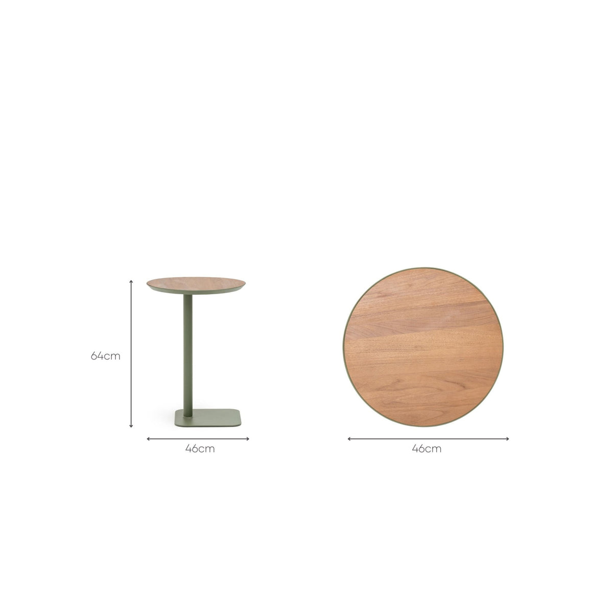 Bailey Round C Table - Moss - Side Tables Loom Collection Loom Collection Dubai