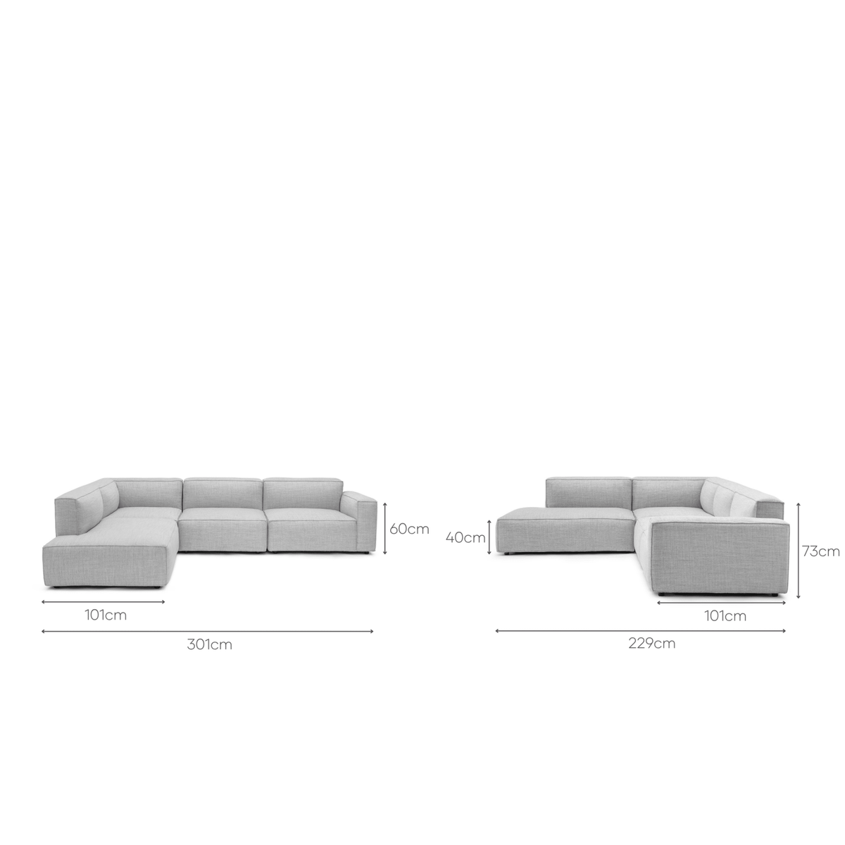 Baker Corner Sofa Set - Diamond - Modular Sofas Tolv Loom Collection Dubai