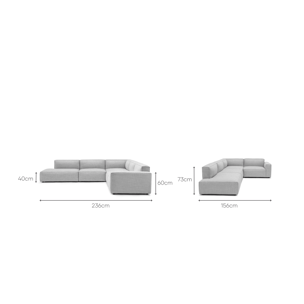 Baker Corner Sofa Set - Diamond - Modular Sofas Tolv Loom Collection Dubai