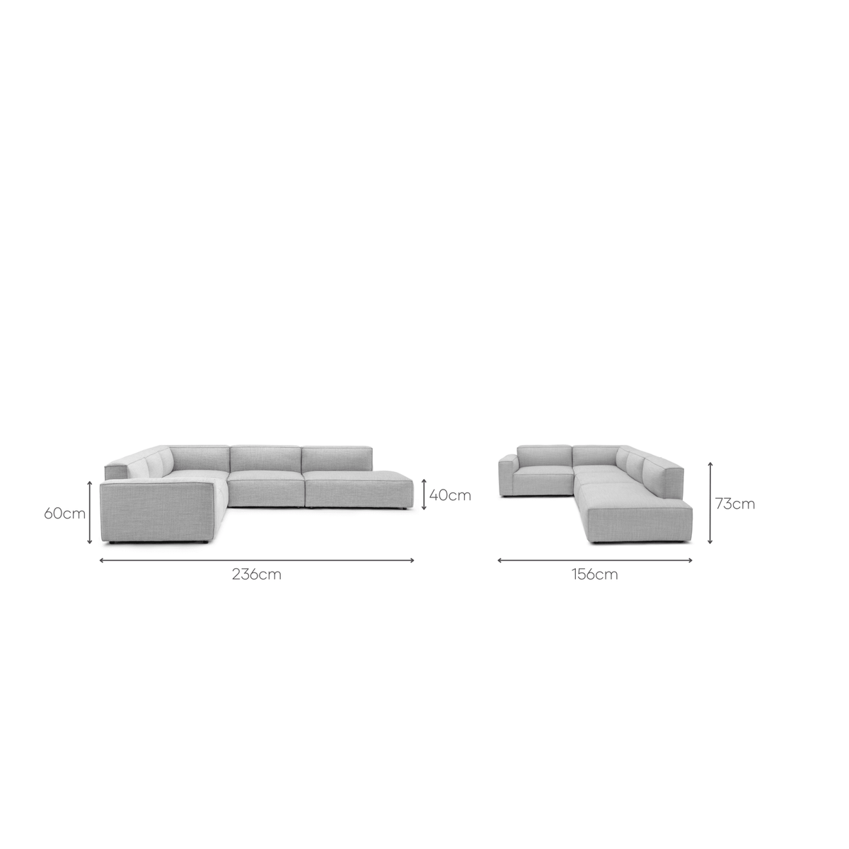 Baker Corner Sofa Set - Diamond - Modular Sofas Tolv Loom Collection Dubai