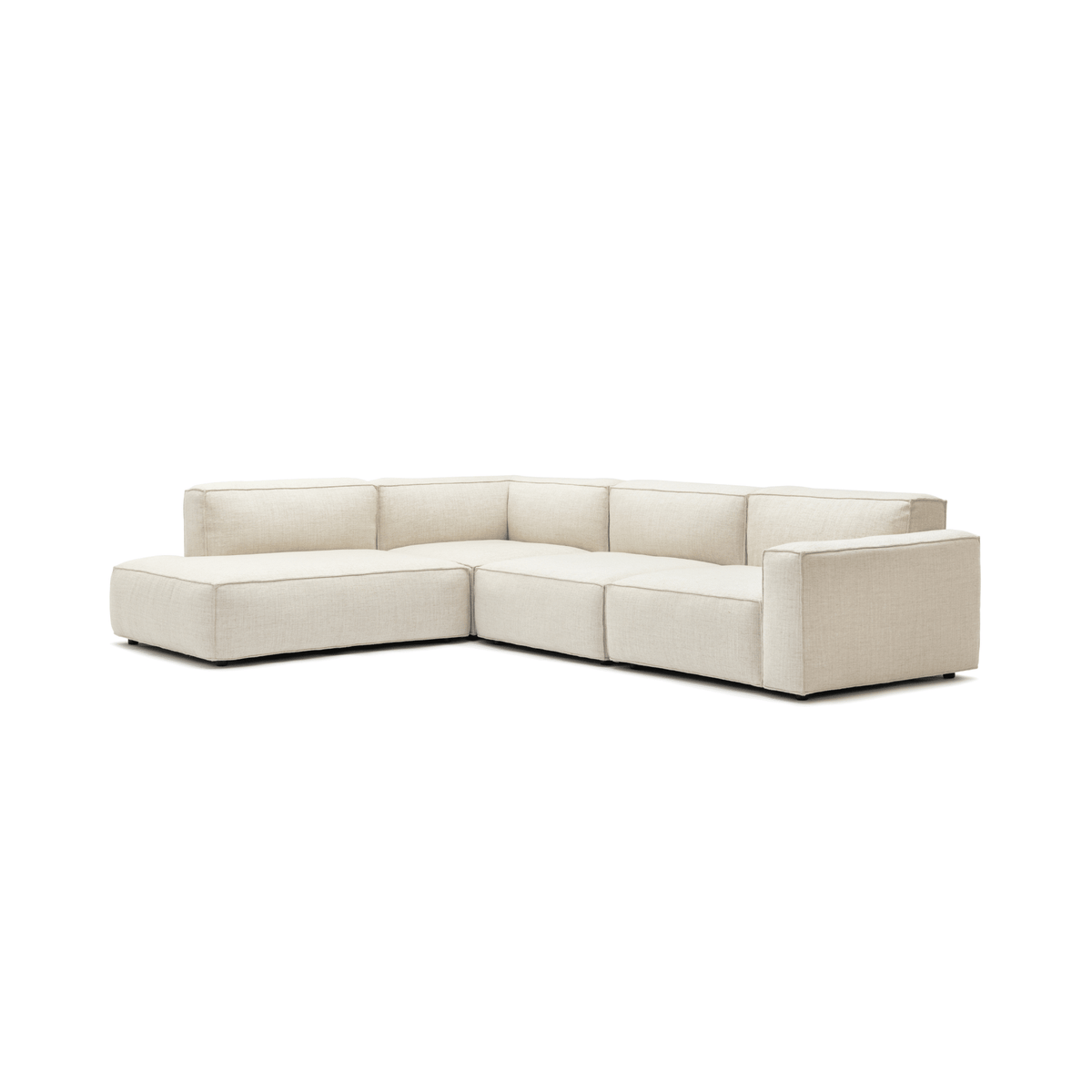 Baker Corner Sofa Set - Oatmeal - Modular Sofas Tolv Loom Collection Dubai