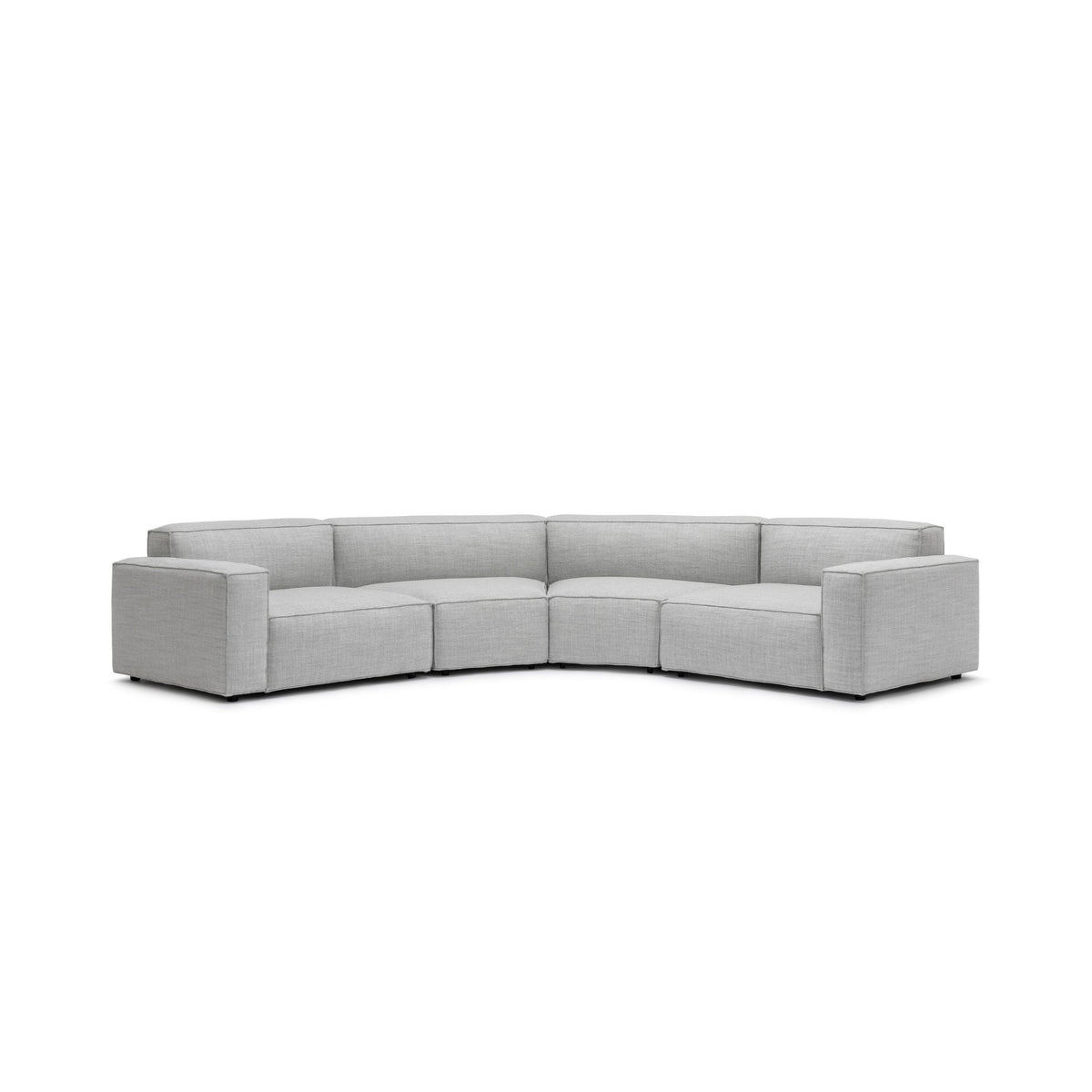 Baker Curved Large Sofa - Diamond - Curved Sofas Tolv Loom Collection Dubai