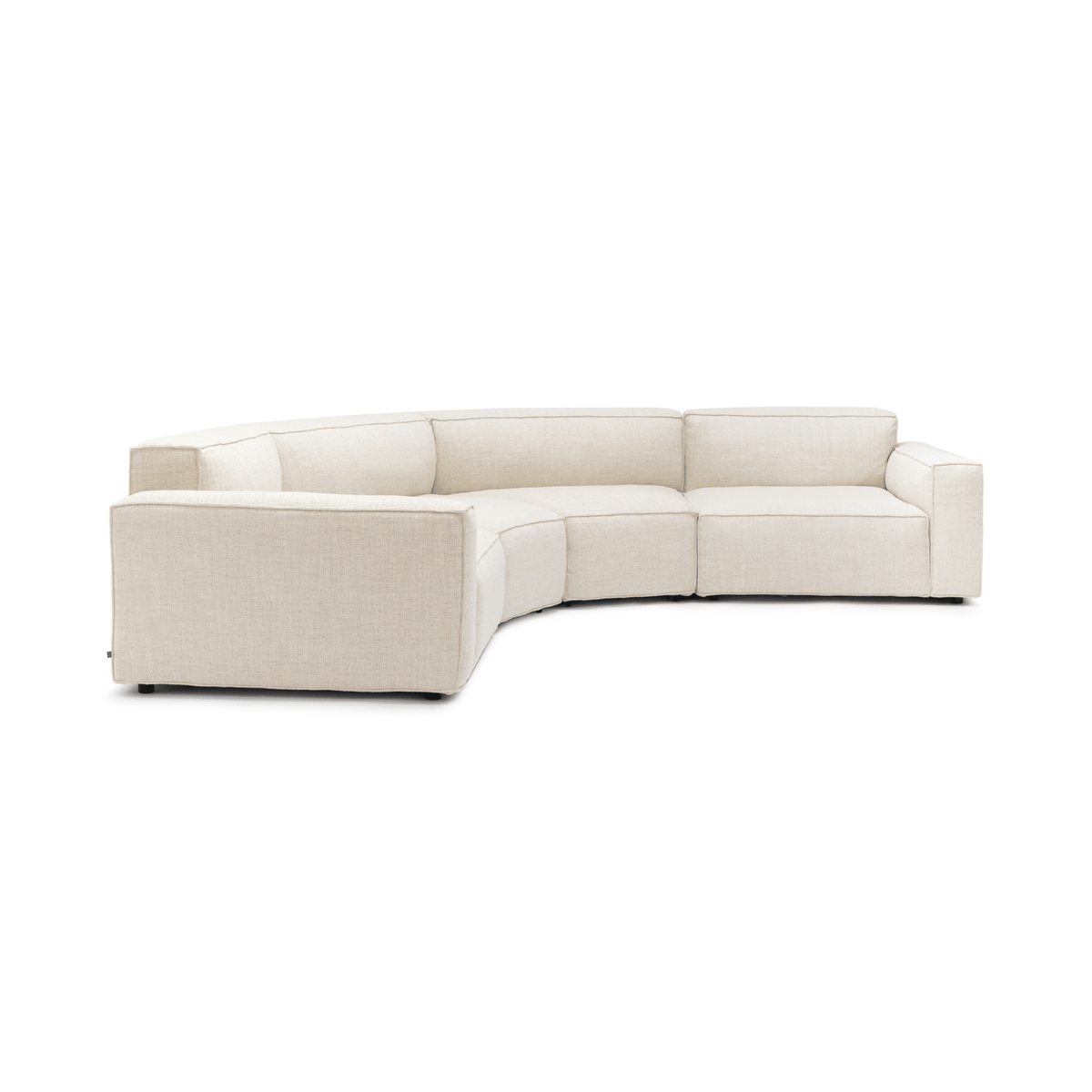 Baker Curved Large Sofa - Oatmeal - Curved Sofas Tolv Loom Collection Dubai