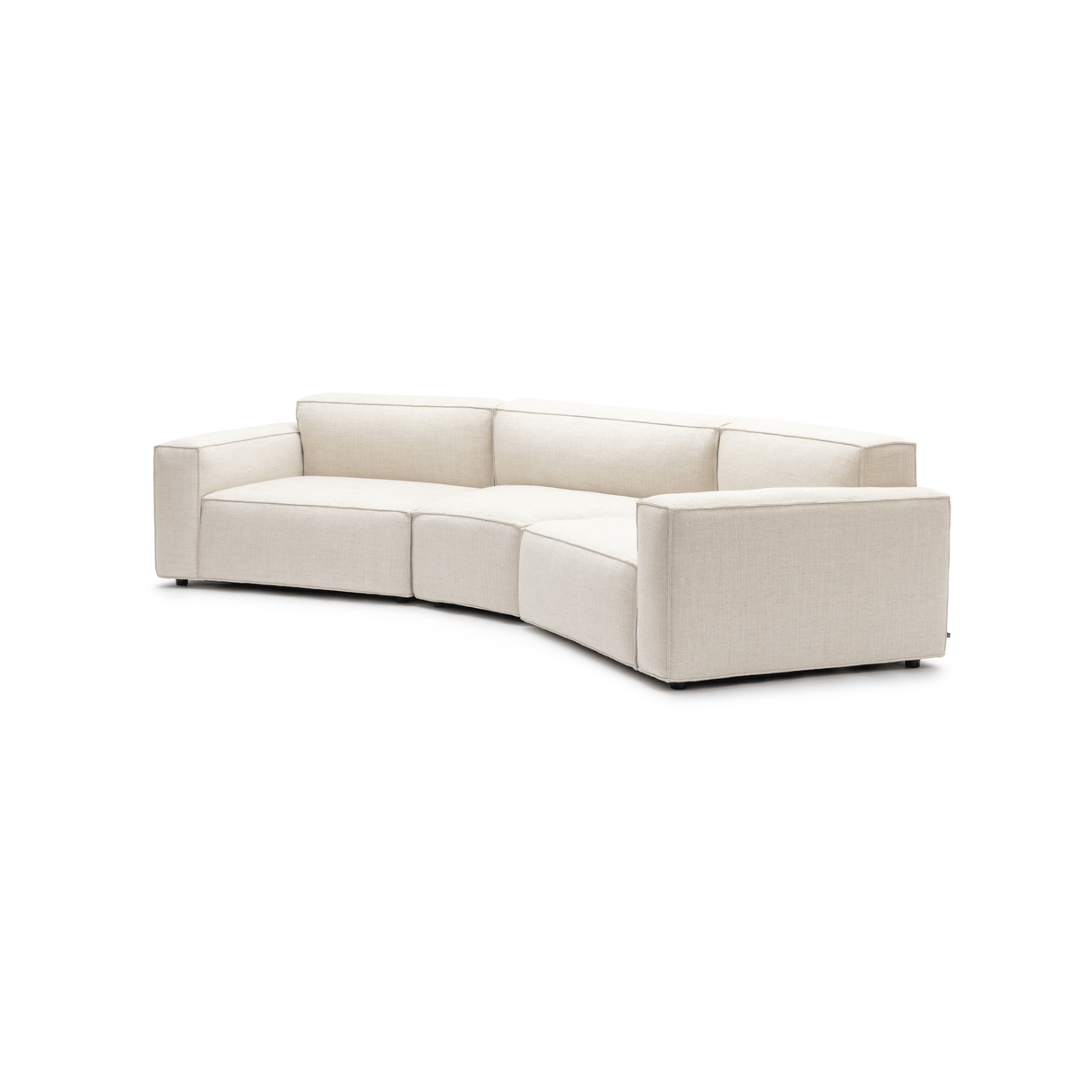 Baker Curved Sofa - Oatmeal - Curved Sofas Tolv Loom Collection Dubai