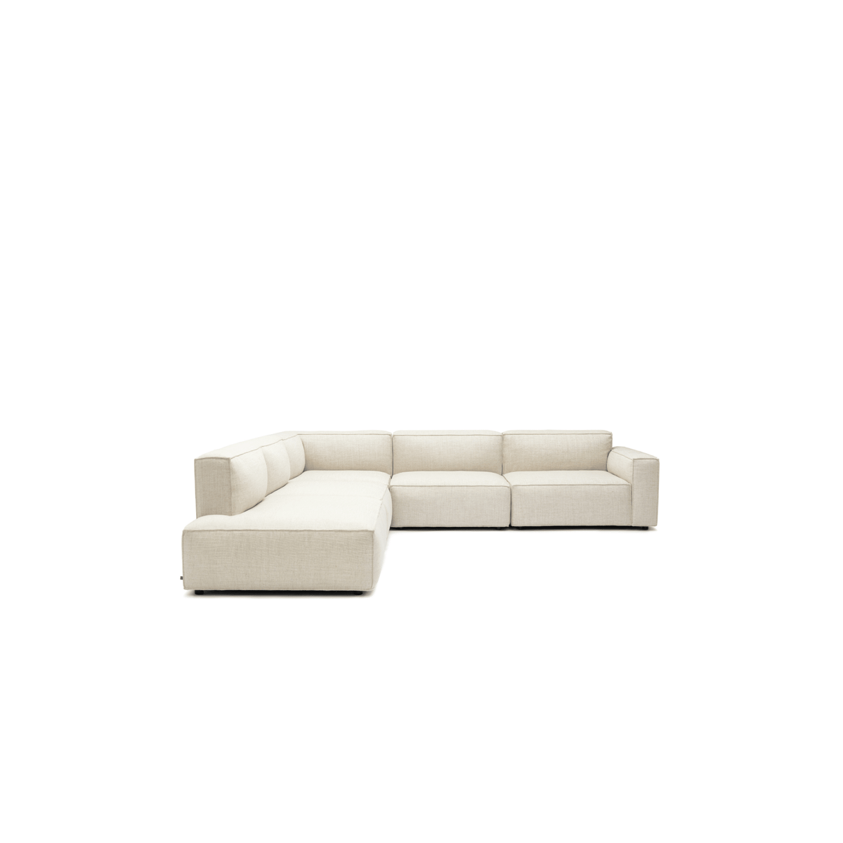 Baker Large Corner Sofa Set - Oatmeal - Modular Sofas Tolv Loom Collection Dubai