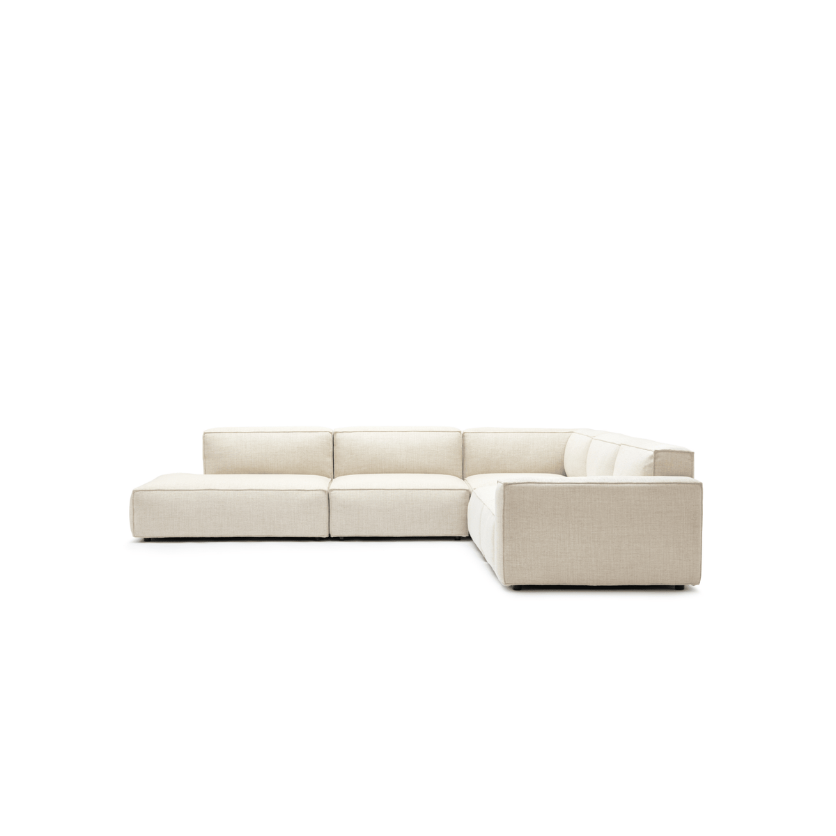 Baker Large Corner Sofa Set - Oatmeal - Modular Sofas Tolv Loom Collection Dubai