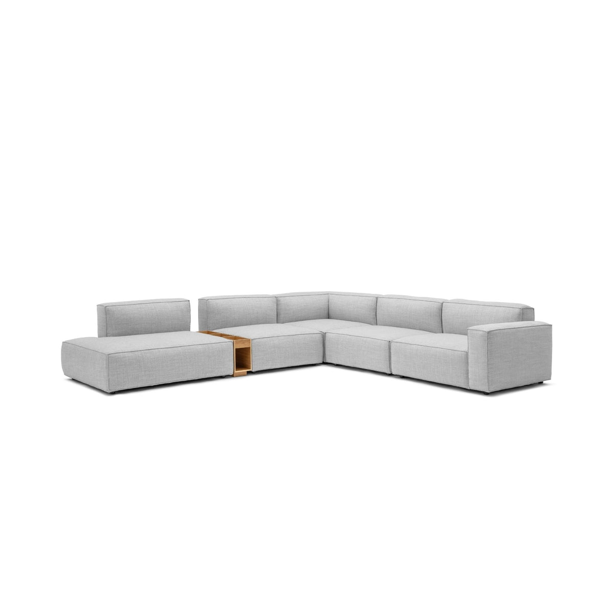 Baker Large Corner Sofa Set With Storage Table - Diamond - Modular Sofas Tolv Loom Collection Dubai
