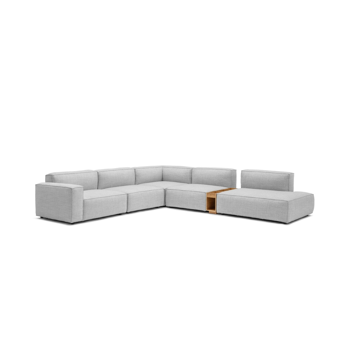 Baker Large Corner Sofa Set With Storage Table - Diamond - Modular Sofas Tolv Loom Collection Dubai