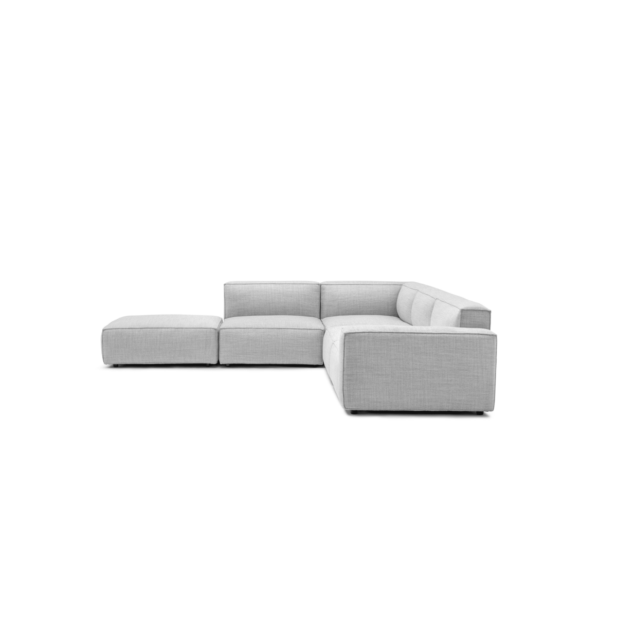 Baker Large Corner Sofa With Ottoman - Diamond - Modular Sofas Tolv Loom Collection Dubai