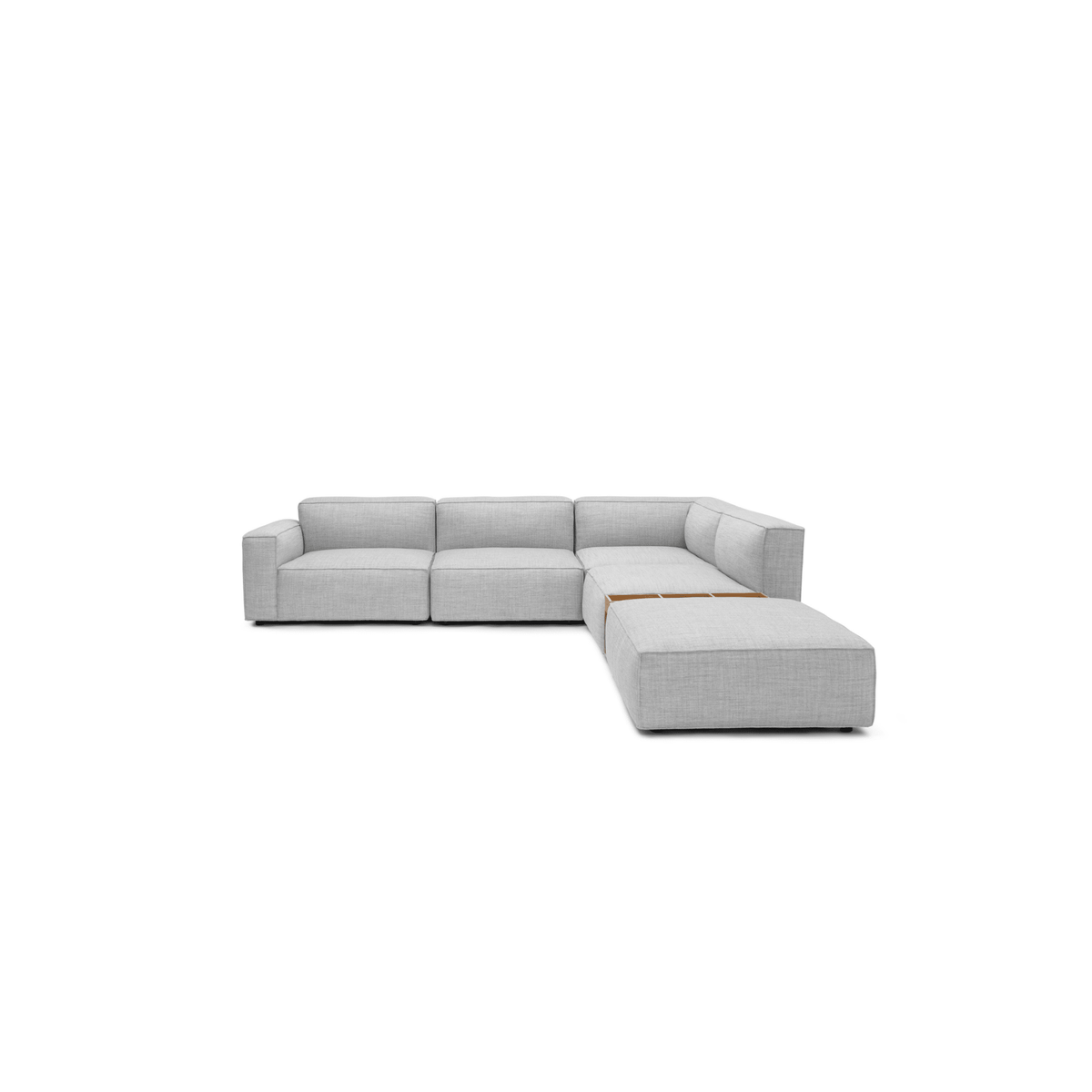 Baker Large Corner Sofa With Ottoman & Storage - Diamond - Modular Sofas Tolv Loom Collection Dubai
