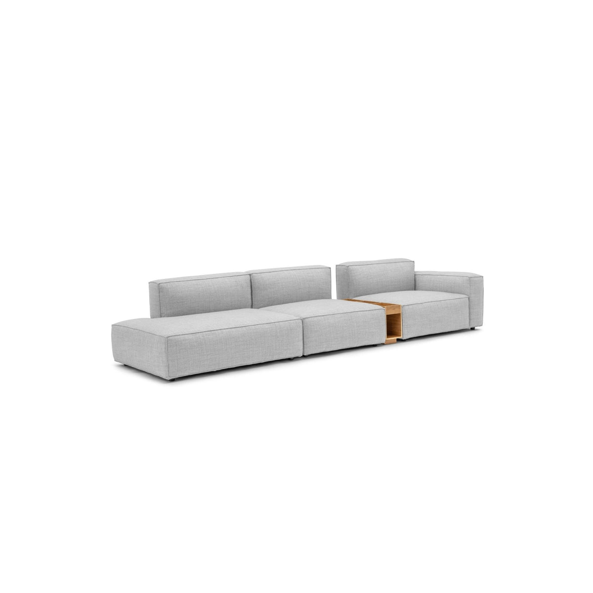 Baker Large Open End Sofa With Storage Table - Diamond - Modular Sofas Tolv Loom Collection Dubai
