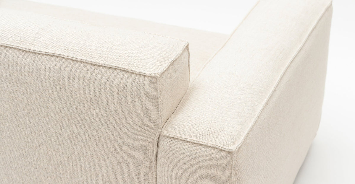 Baker Wide Left Arm - Oatmeal