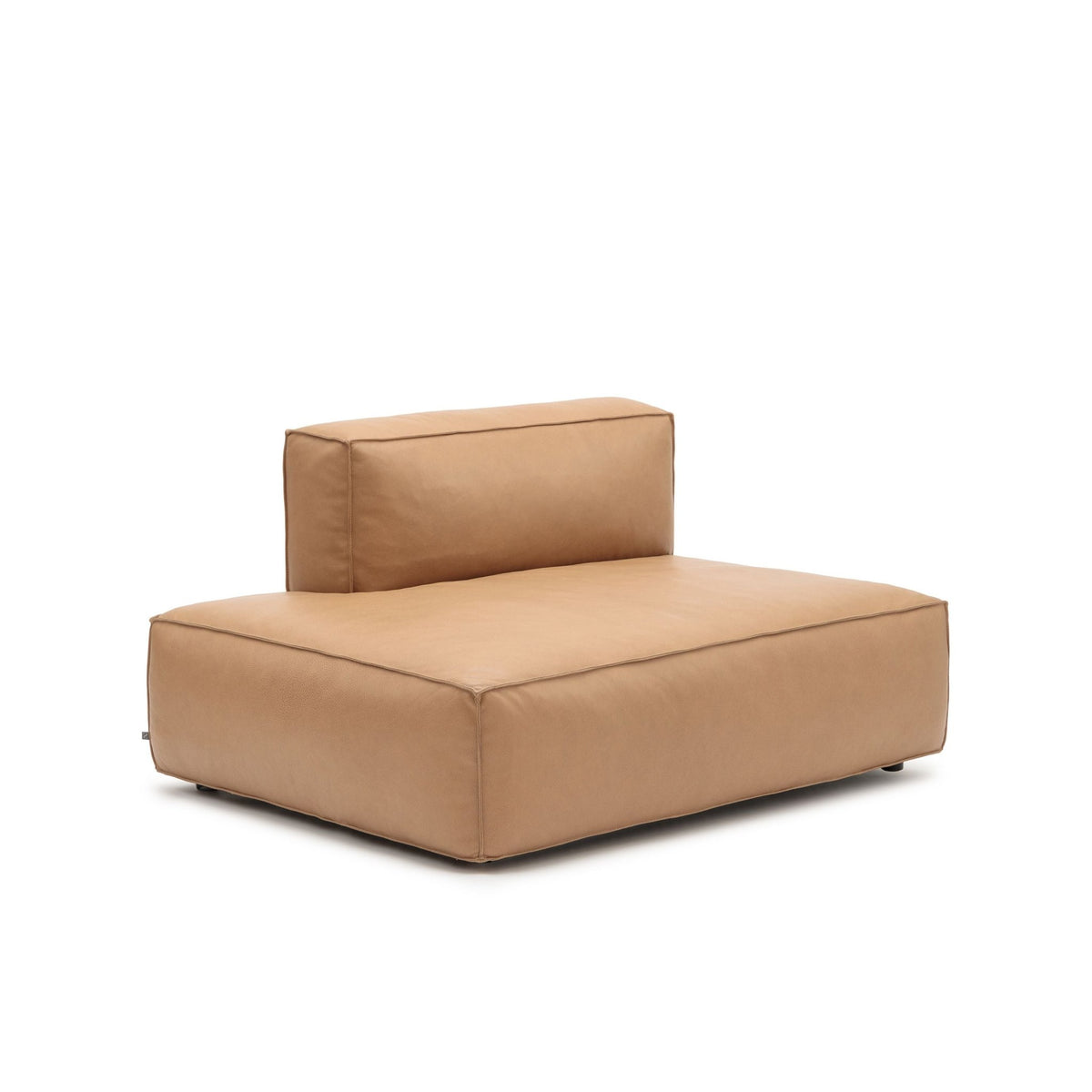 Baker Left Open End - Pecan Leather - Modular Sofas Tolv Loom Collection Dubai
