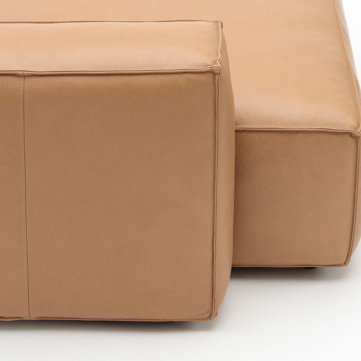 Baker Mega Left Arm - Pecan Leather - Modular Sofas Tolv Loom Collection Dubai