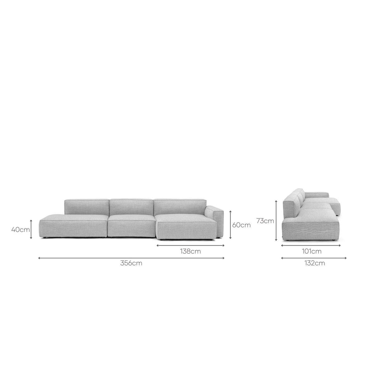 Baker Mega Lounge Sofa - Diamond - Modular Sofas Tolv Loom Collection Dubai