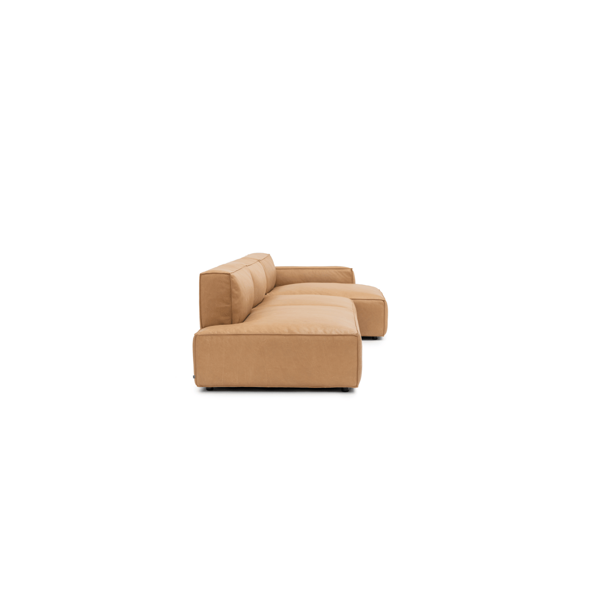 Baker Mega Lounge Sofa Set- Pecan Leather - Sectional Sofas Tolv Loom Collection Dubai