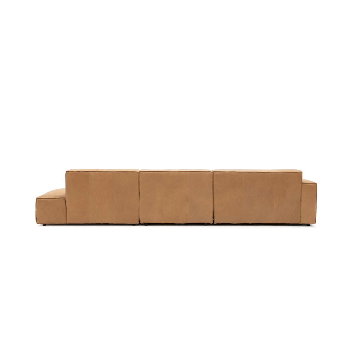 Baker Mega Lounge Sofa Set- Pecan Leather - Sectional Sofas Tolv Loom Collection Dubai