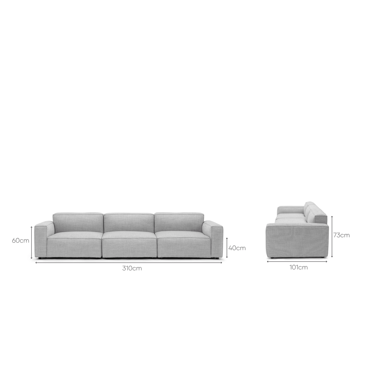 Baker Modular Sofa - Diamond - Sofas Tolv Loom Collection Dubai